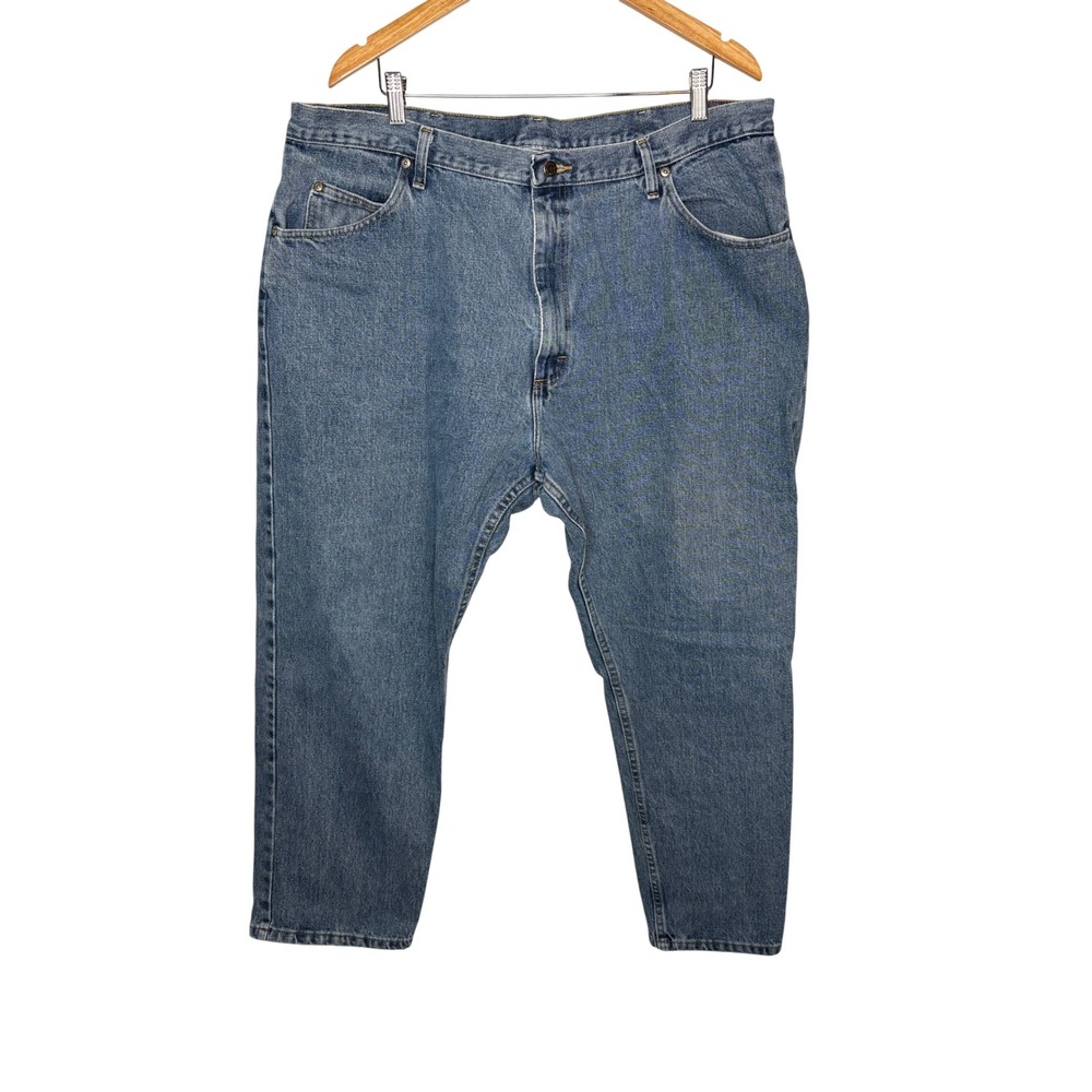 Wrangler Relaxed Fit Jeans Mens 42x30 Blue Denim Classic 97601VR Workwear